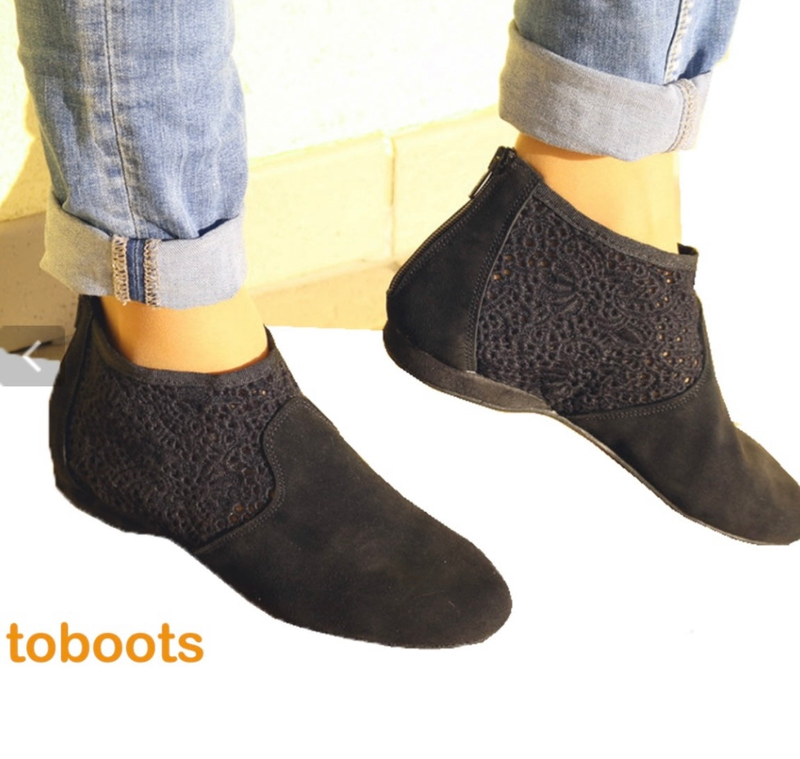 Toboots with Lace Insert