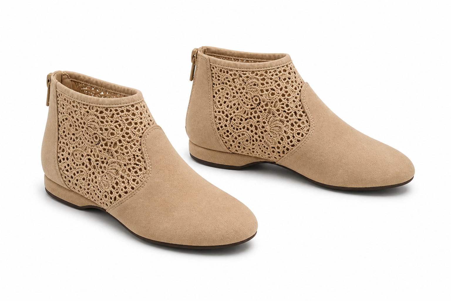 Toboots with Lace Insert